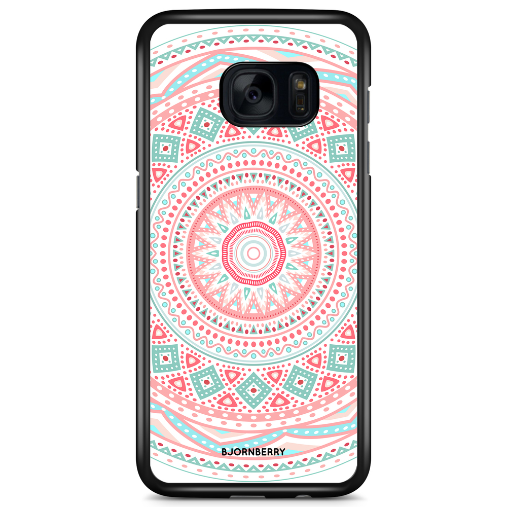 Samsung Galaxy S7 Edge Case - Pastel Mandala