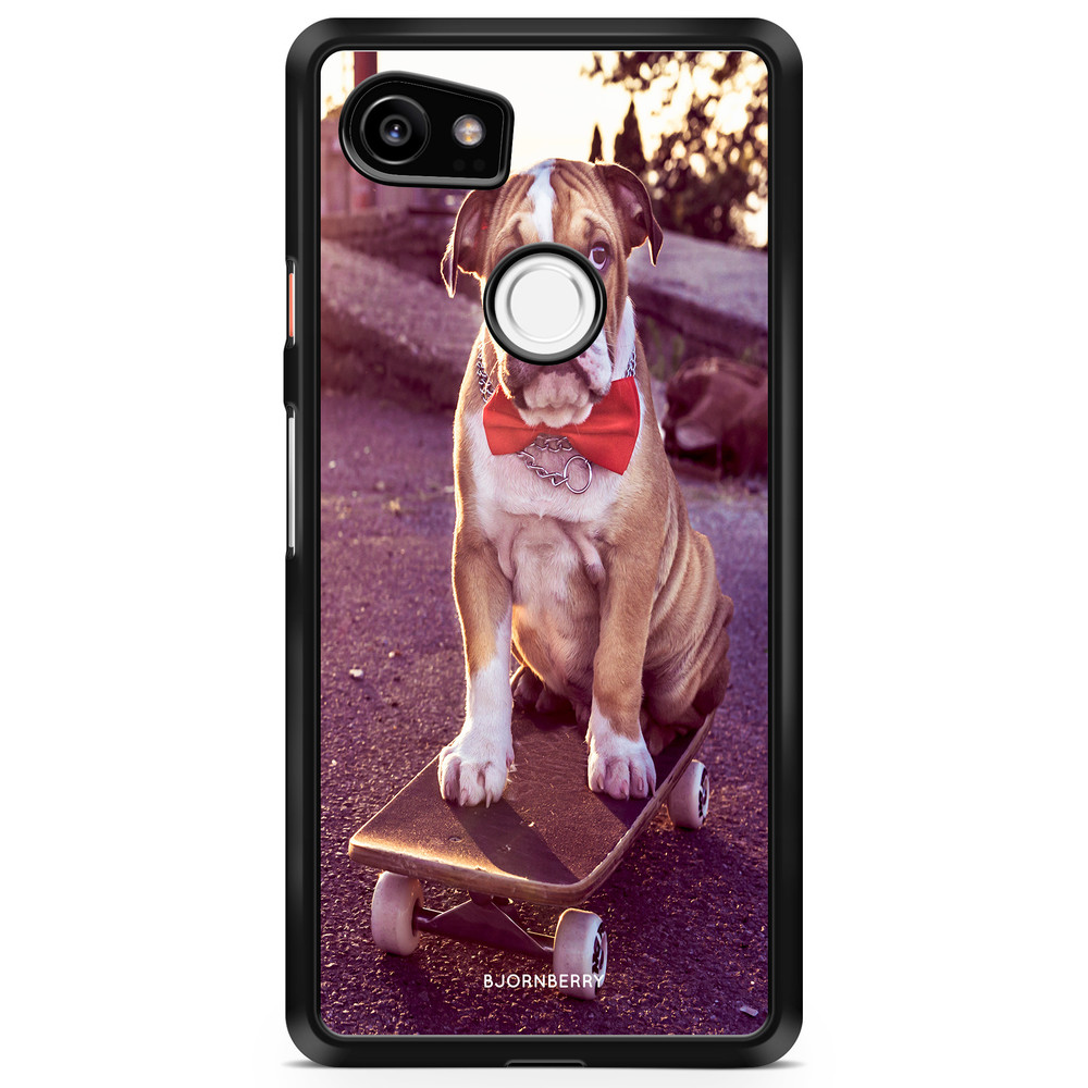 Google Pixel 2 XL Case - Bulldog skateboard