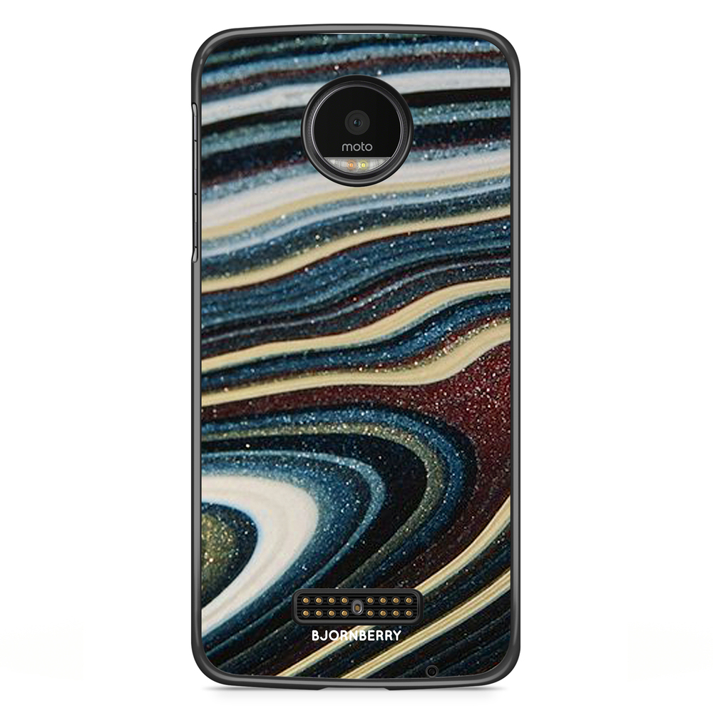 Moto Z2 Play Case - Malachite Pattern