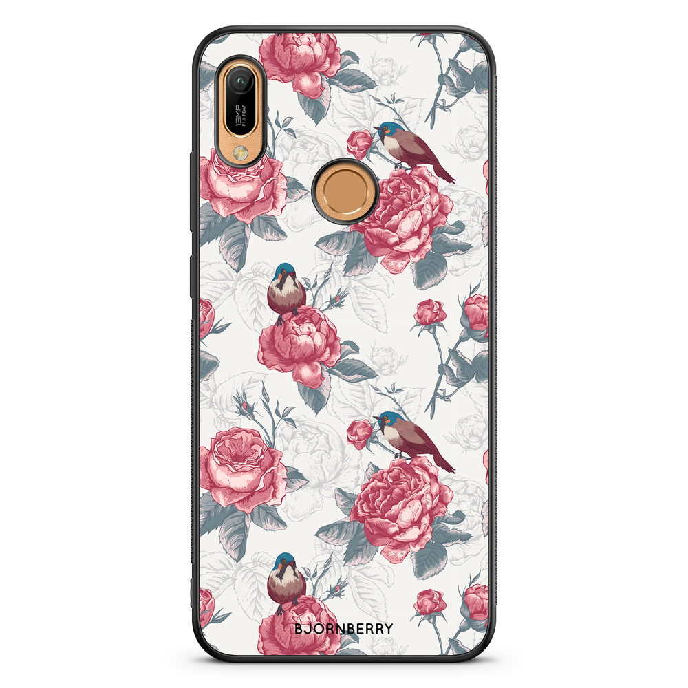 Huawei Y6 2019 Case - Roses and Birds