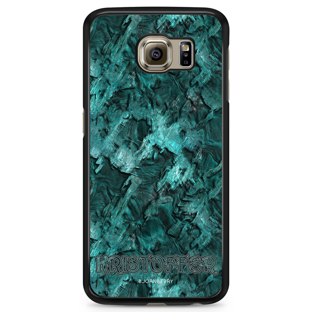 Samsung Galaxy S6 Edge+ Case Custom - Green Name
