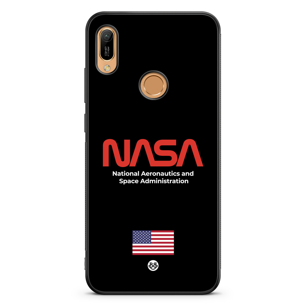 Huawei Y6 2019 Case - NASA Worm Black