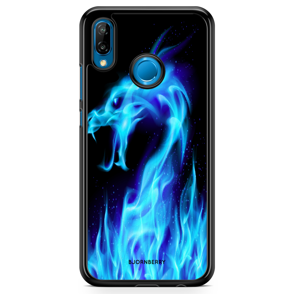 Huawei P20 Lite Case - Blue Flames Dragon