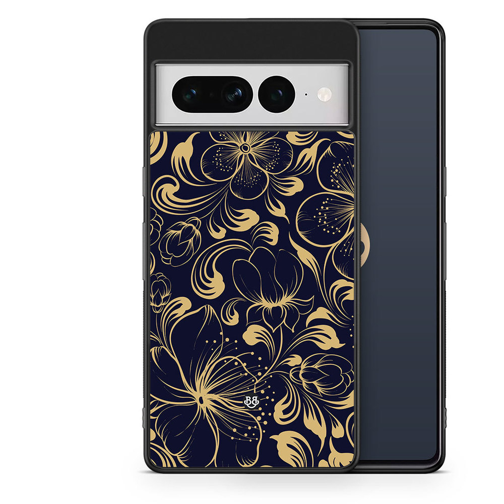Google Pixel 7 Pro Case - Blue Flowers