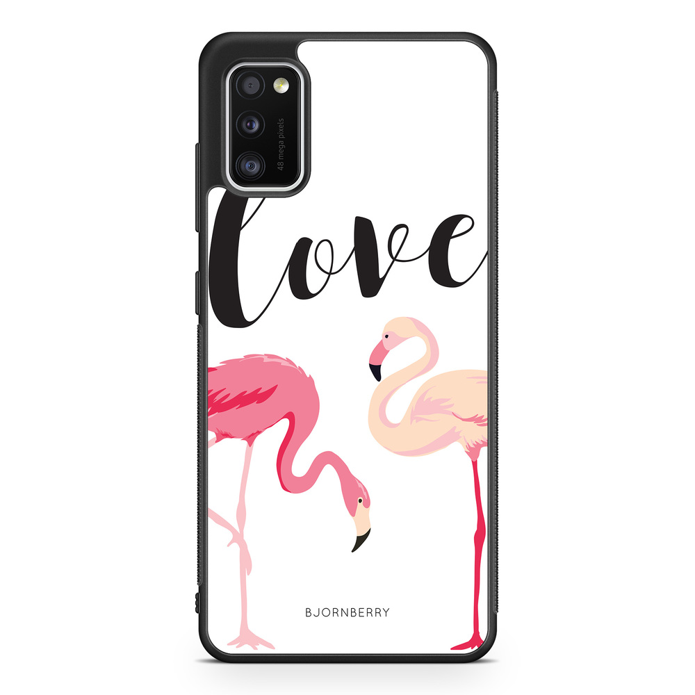 Samsung Galaxy A41 Case - Love Flamingo