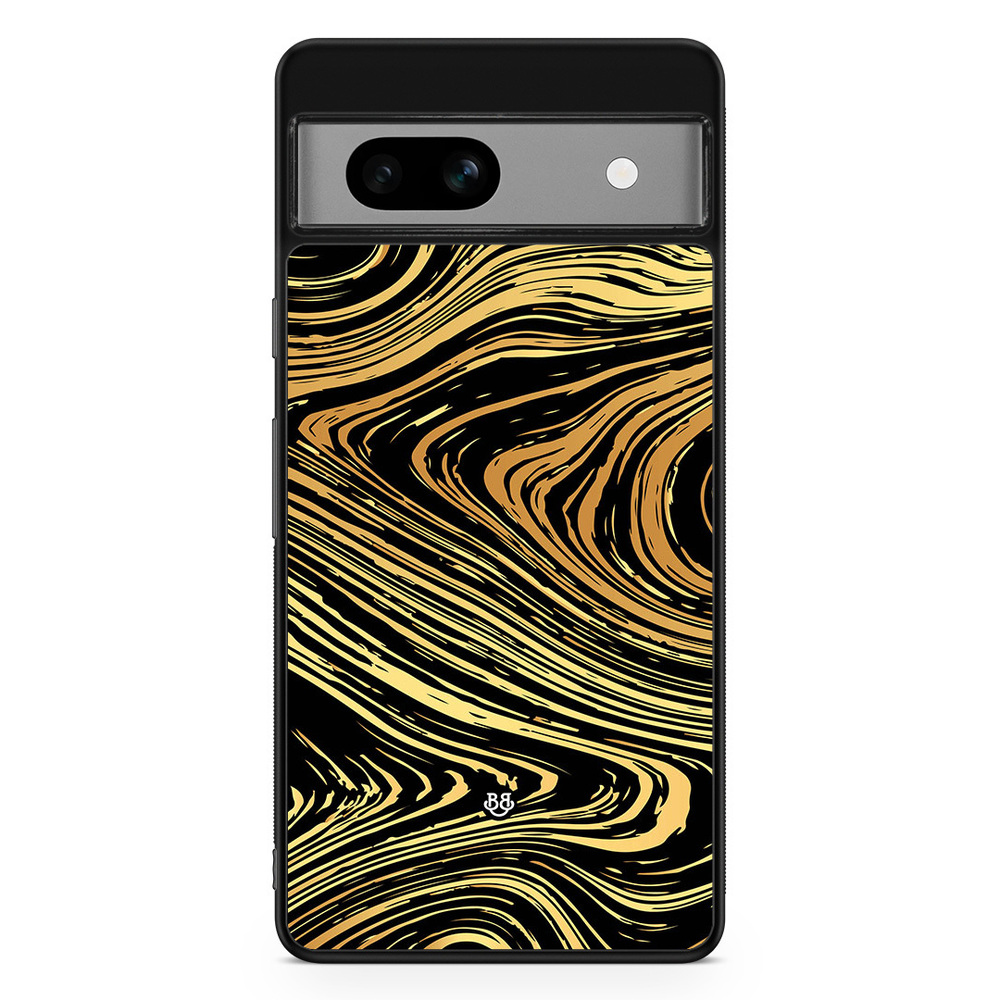 Google Pixel 7a Case - Gold Marble