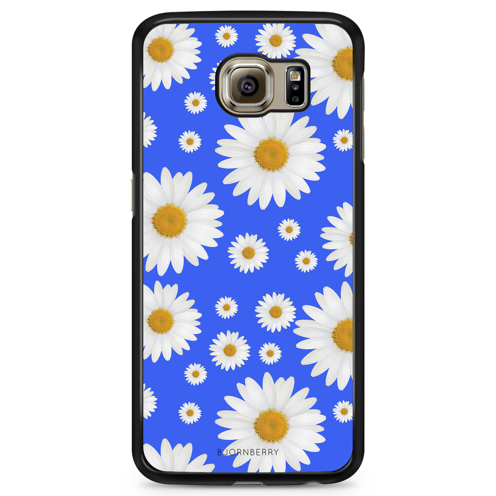 Samsung Galaxy S6 Edge Case - Blue Daisy Flowers