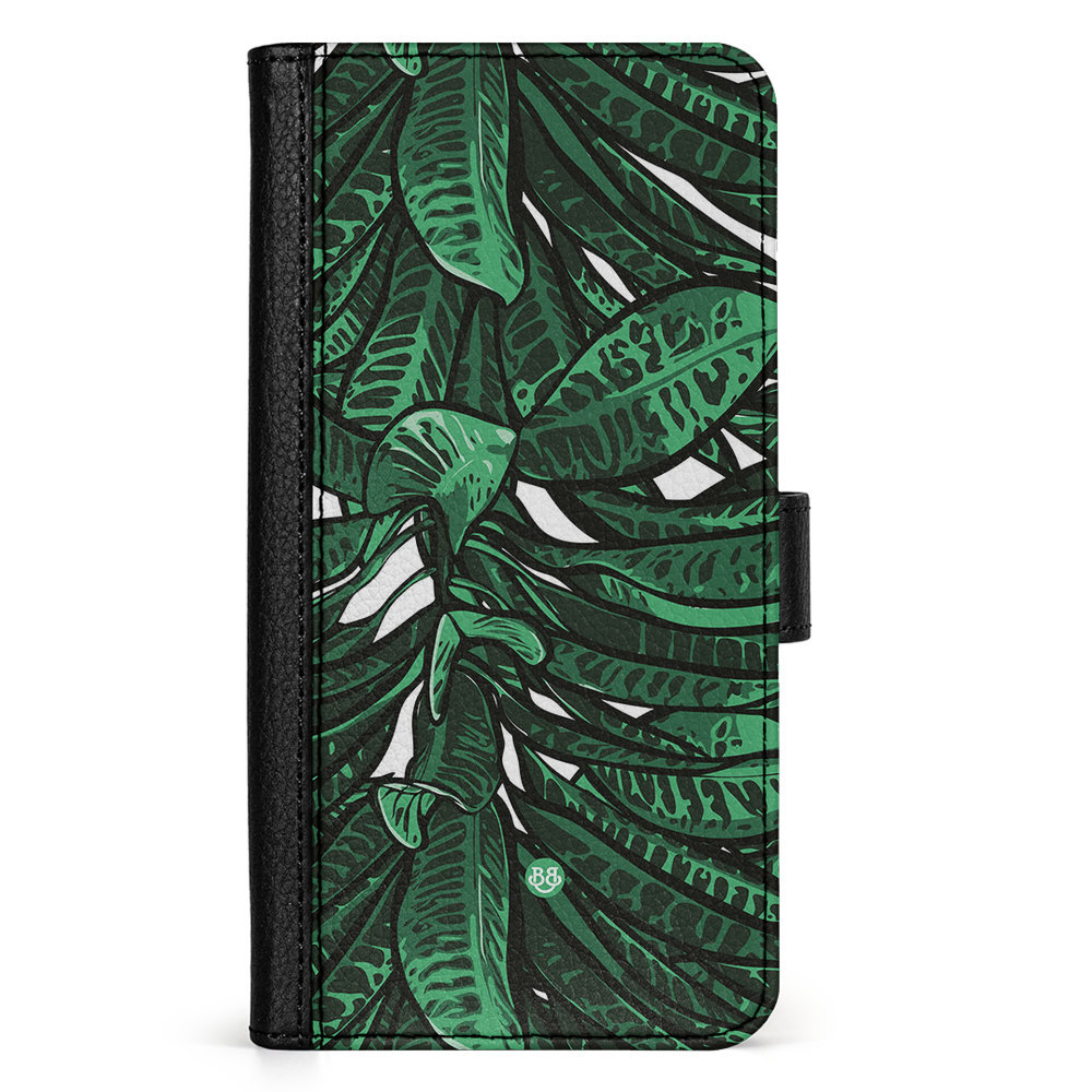 Doro 8050 Wallet Case - Tropical leaves