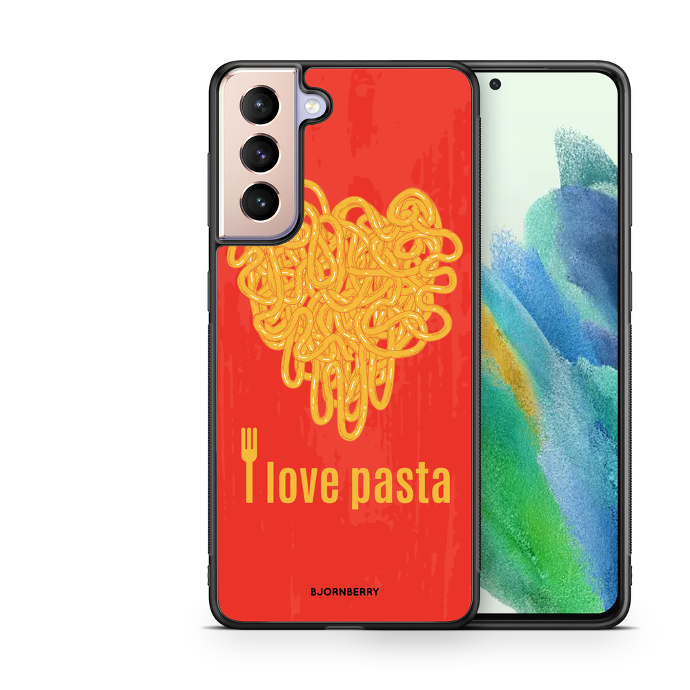 Samsung Galaxy S21 FE 5G Skal - I love pasta | Mobilskal & Mobilfodral BJORNBERRY