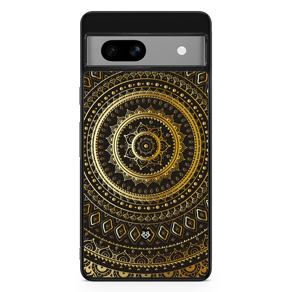 Google Pixel 7a Case - Gold Mandala