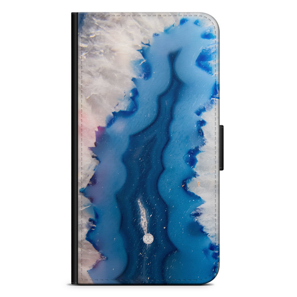 Motorola Moto E40 Wallet Case - Blue Agate