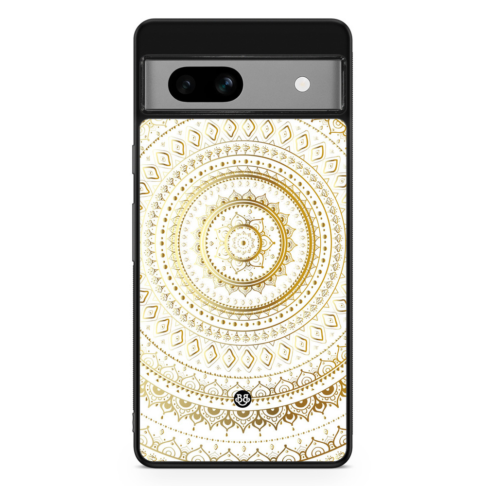 Google Pixel 7a Case - Gold Mandala