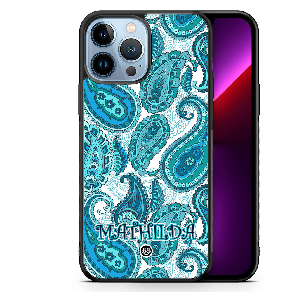 iPhone 13 Pro Max Custom Case - Paisley Name