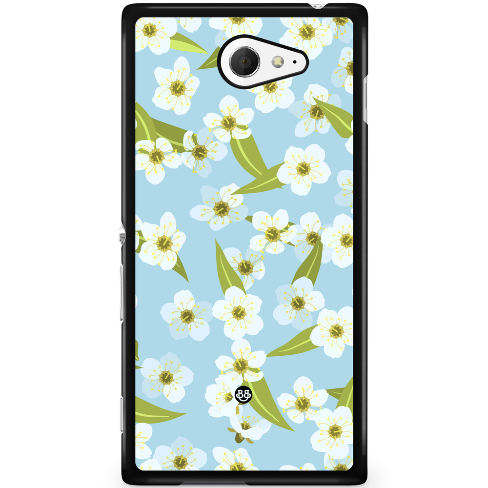 Sony Xperia M2 Aqua Case - SUMMER GARDEN - Blossom Sky