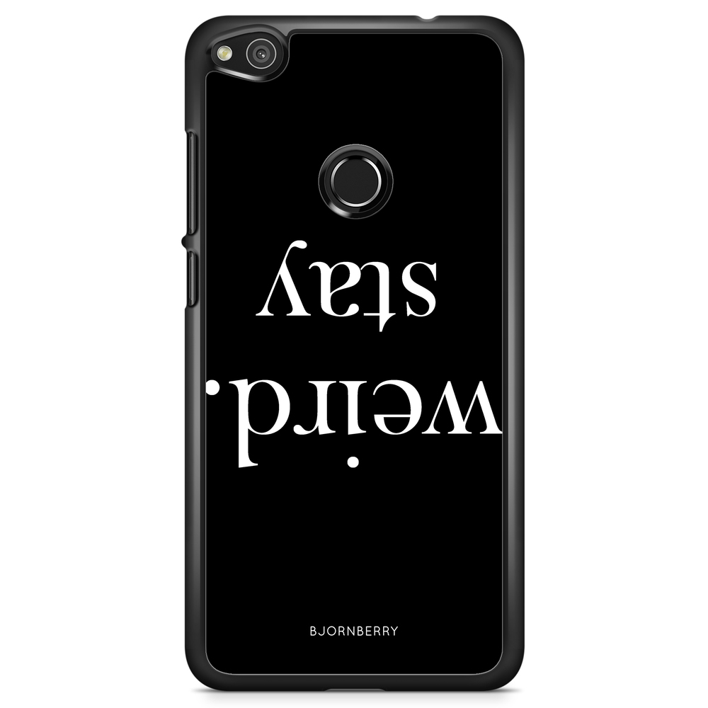 Huawei Honor 8 Lite Case - STAY WEIRD White