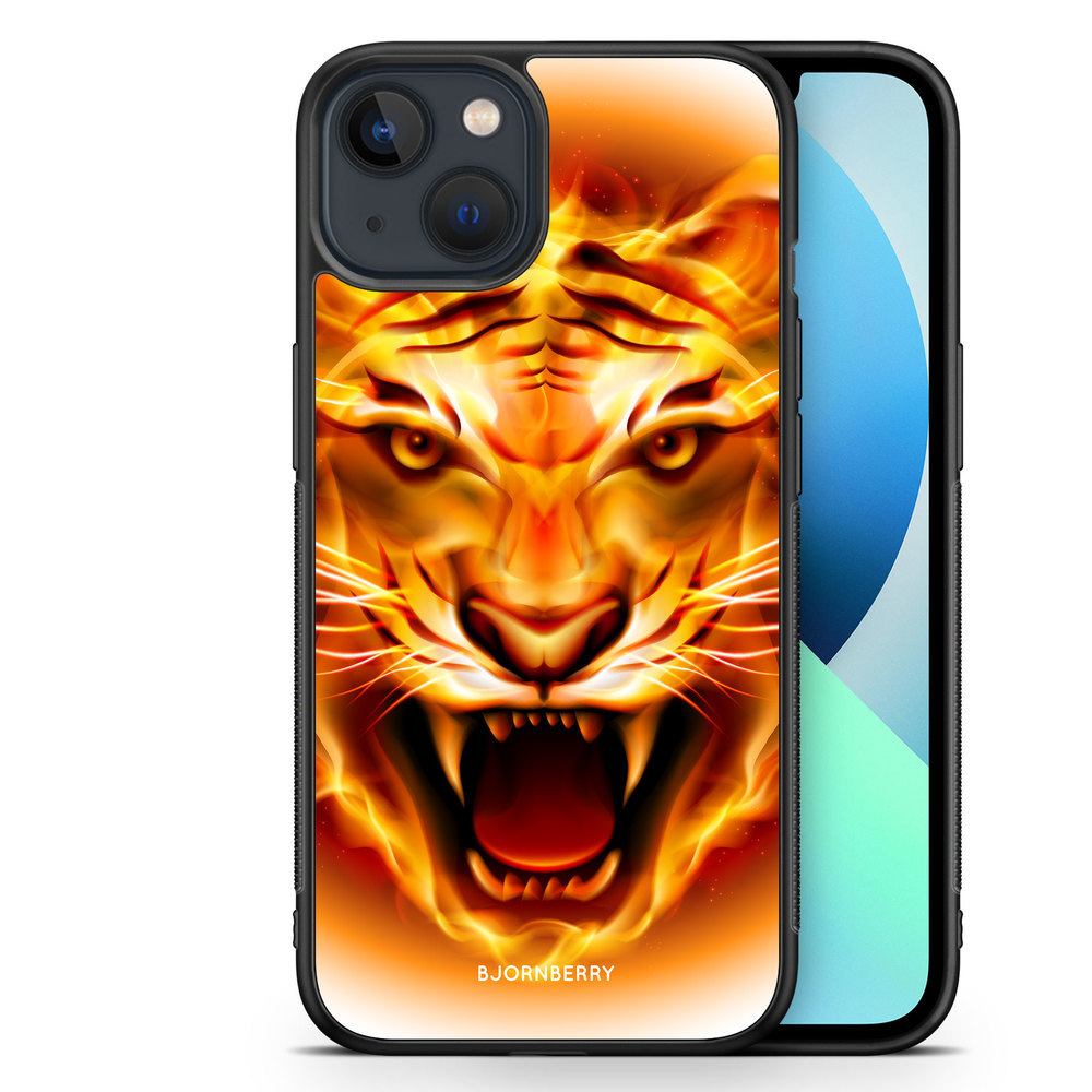 iPhone 13 Mini Case - Flames Tiger