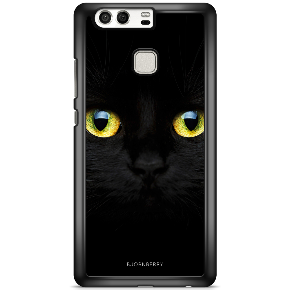 Huawei P9 Case - Black Cat Close Up
