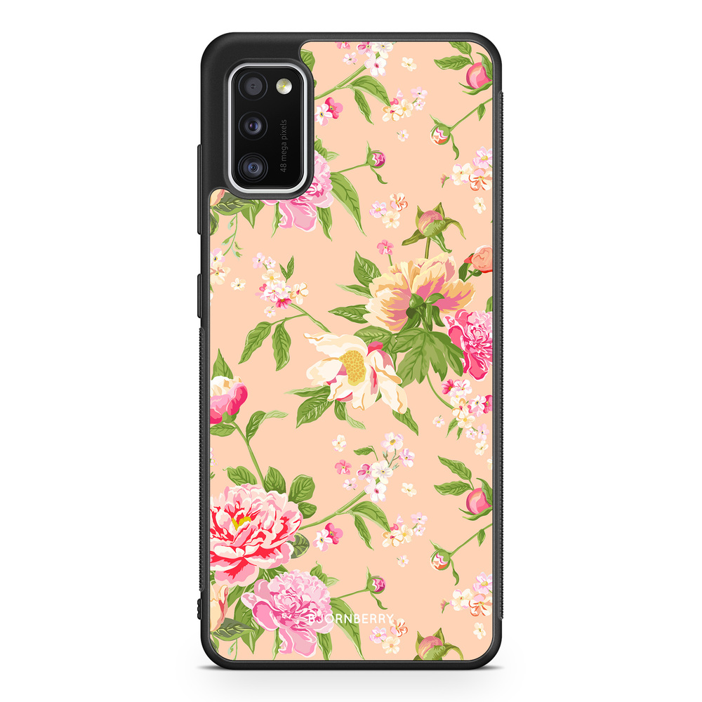 Samsung Galaxy A41 Case - Peony Flowers