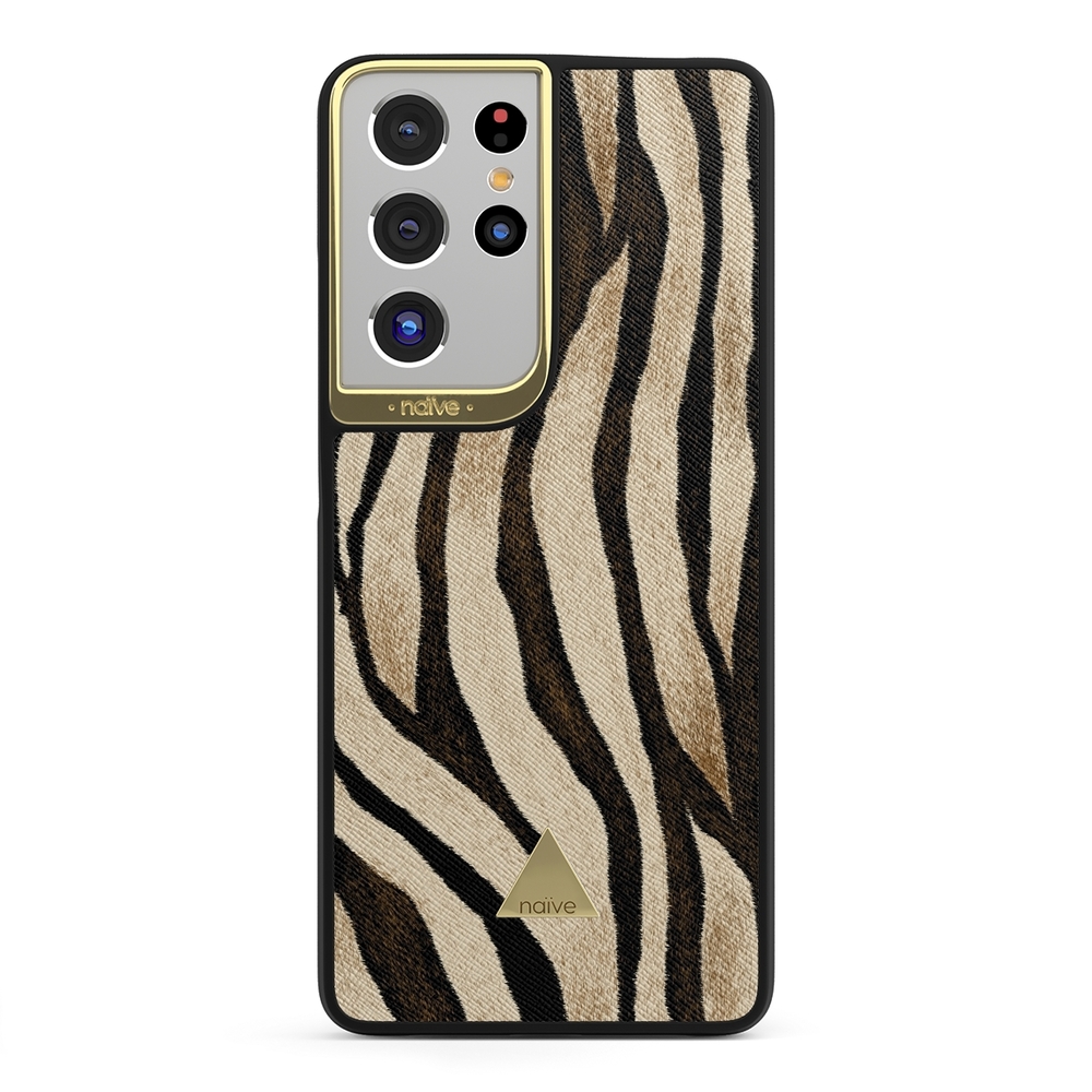 Naive Samsung Galaxy S21 Ultra Case - Tiger Skin