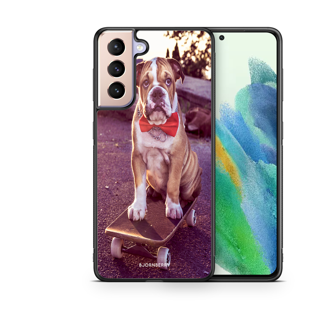 Samsung Galaxy S21 FE 5G Case - Bulldog skateboard