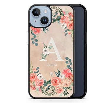 iPhone 14 Plus Custom Case - Monogram Sand