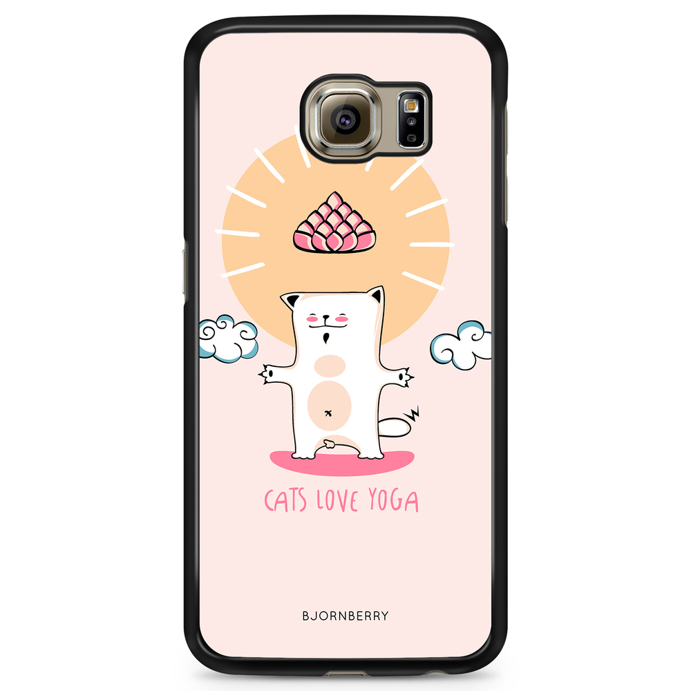 Samsung Galaxy S6 Edge Skal - Yoga Katt Nr1