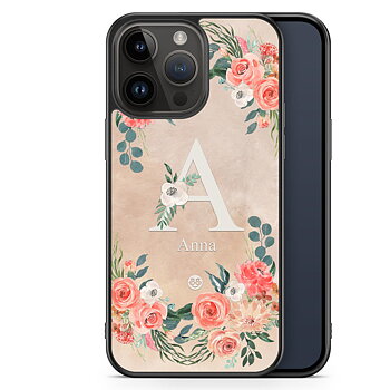 iPhone 14 Pro Max Custom Skal - Monogram Sand