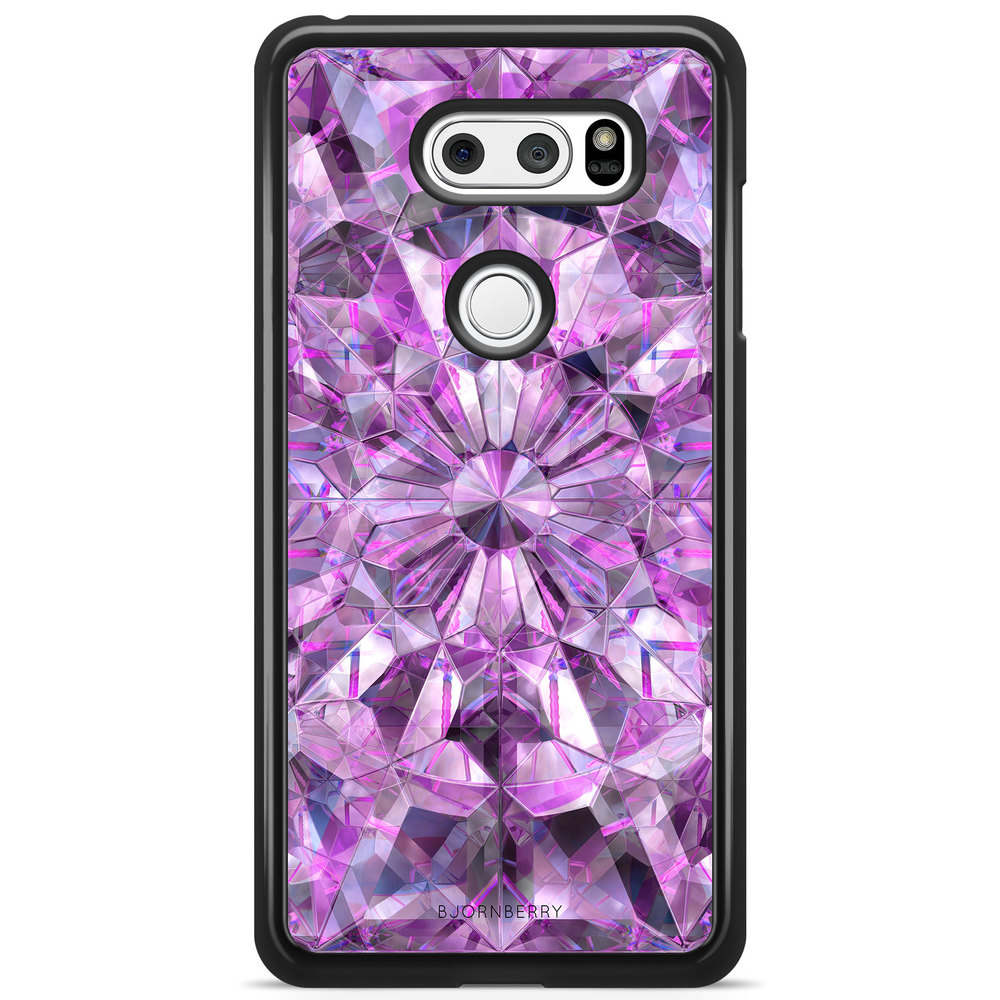LG V30 Case - Purple Crystals