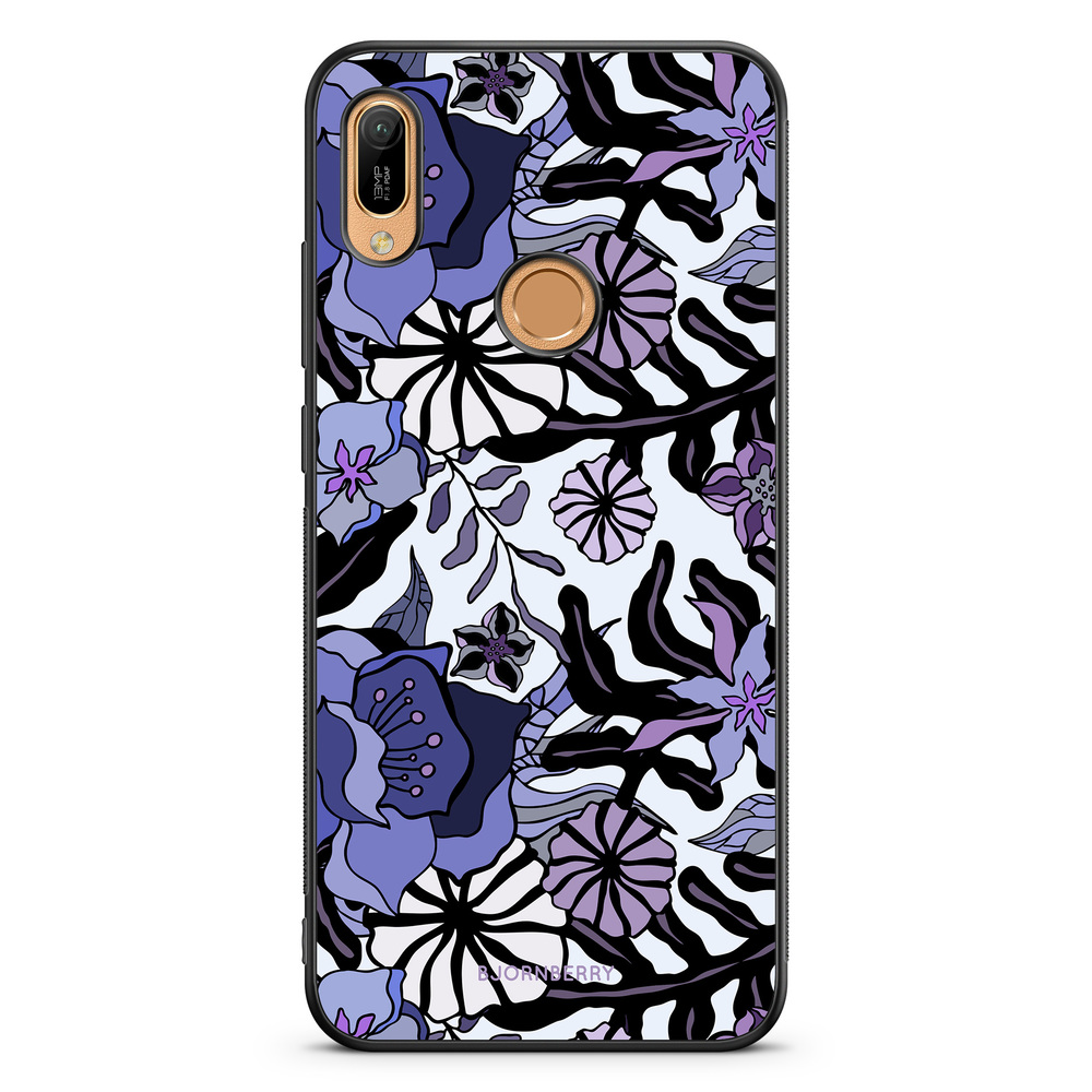 Huawei Y6 2019 Case - Purple Flowers