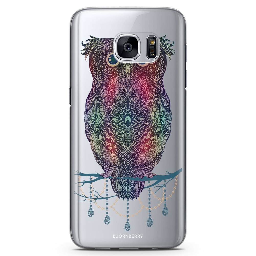 Samsung Galaxy S7 TPU Case - Mandala Owl
