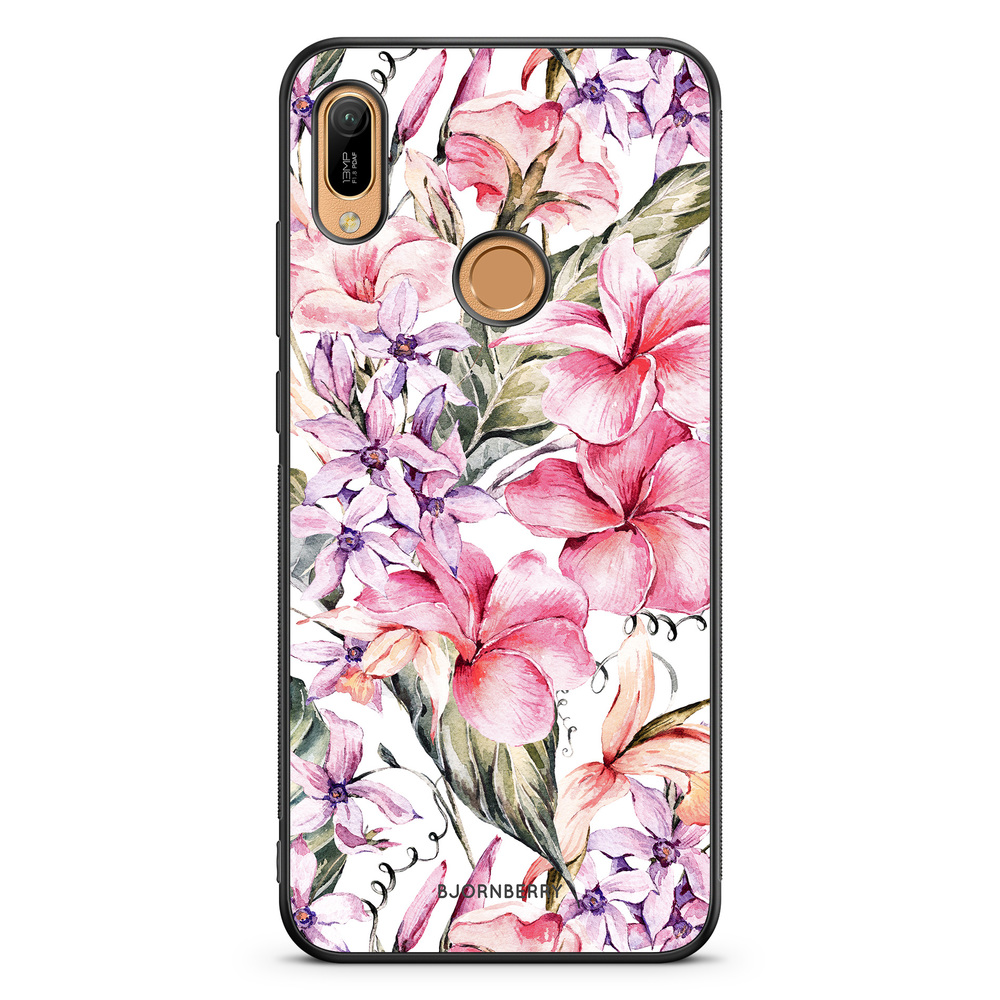 Huawei Y6 2019 Case - Watercolor Flowers