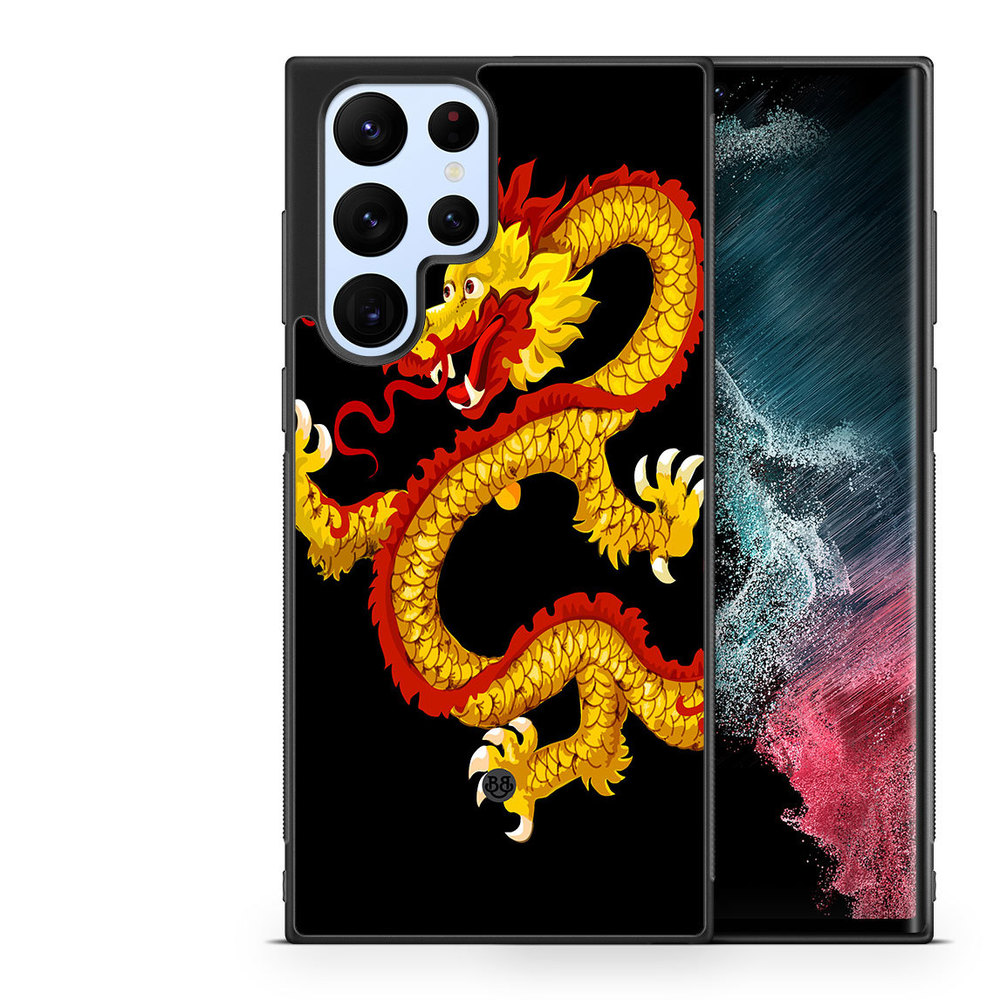 Samsung Galaxy S23 Ultra 5G Case - Yellow Dragon