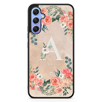 Samsung Galaxy A34 5G Custom Skal - Monogram Sand
