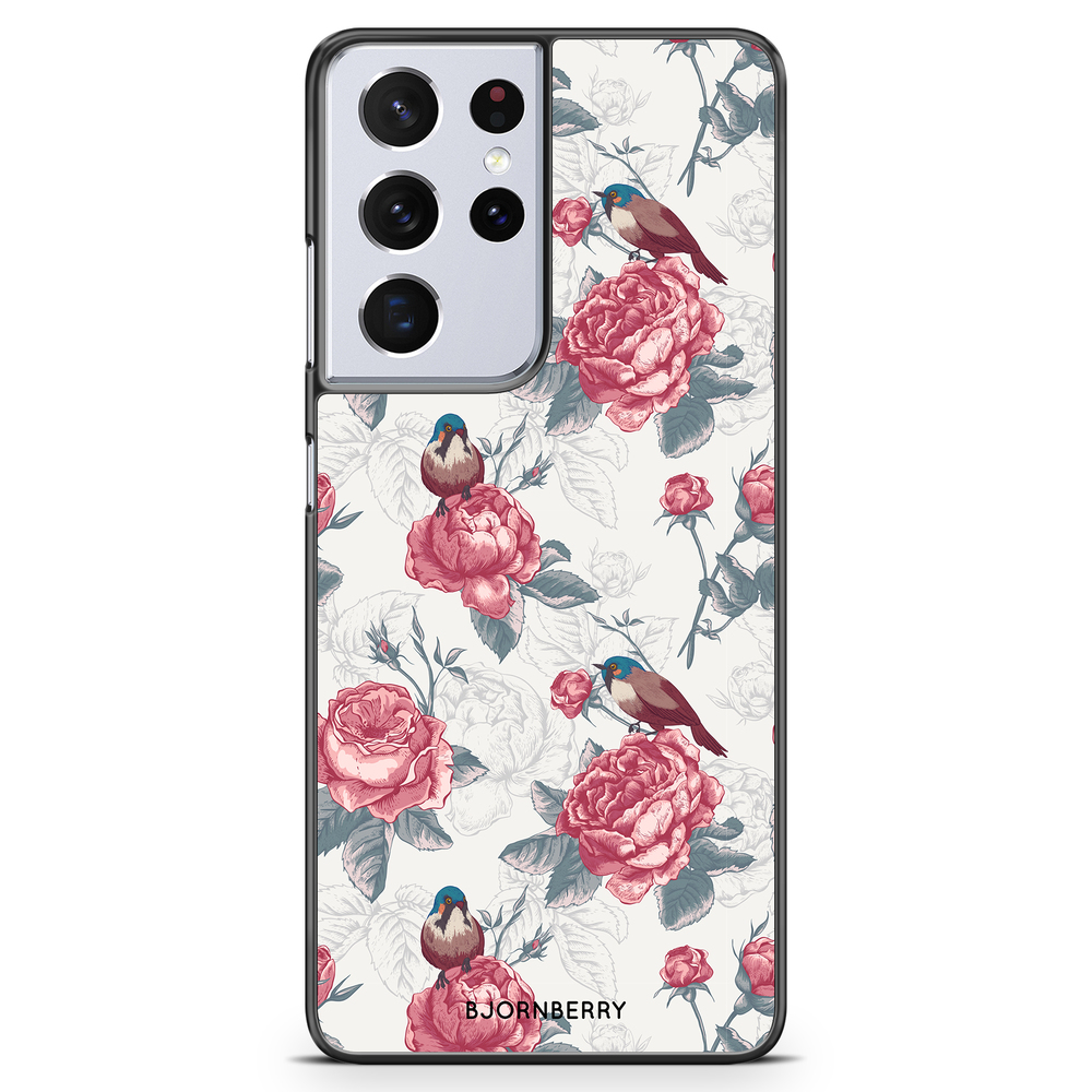 Samsung Galaxy S21 Ultra Case - Roses and Birds
