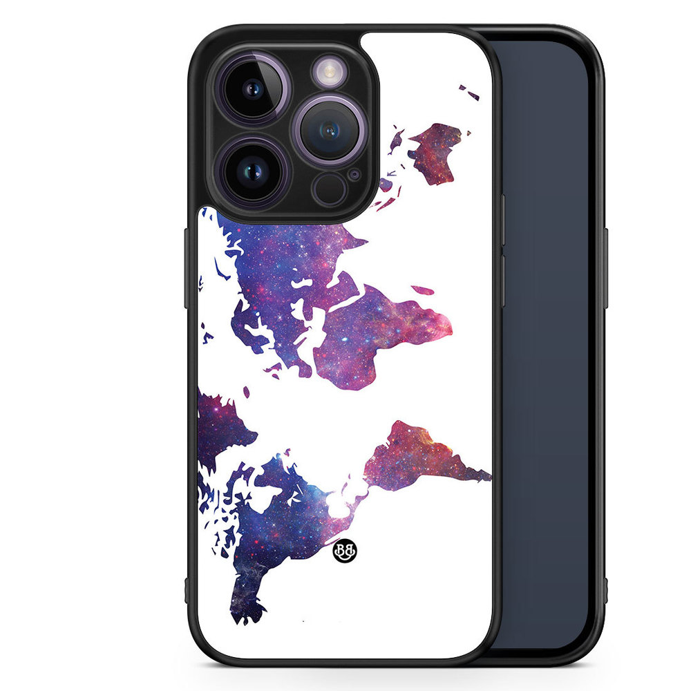 iPhone 14 Pro Case - World Map Space