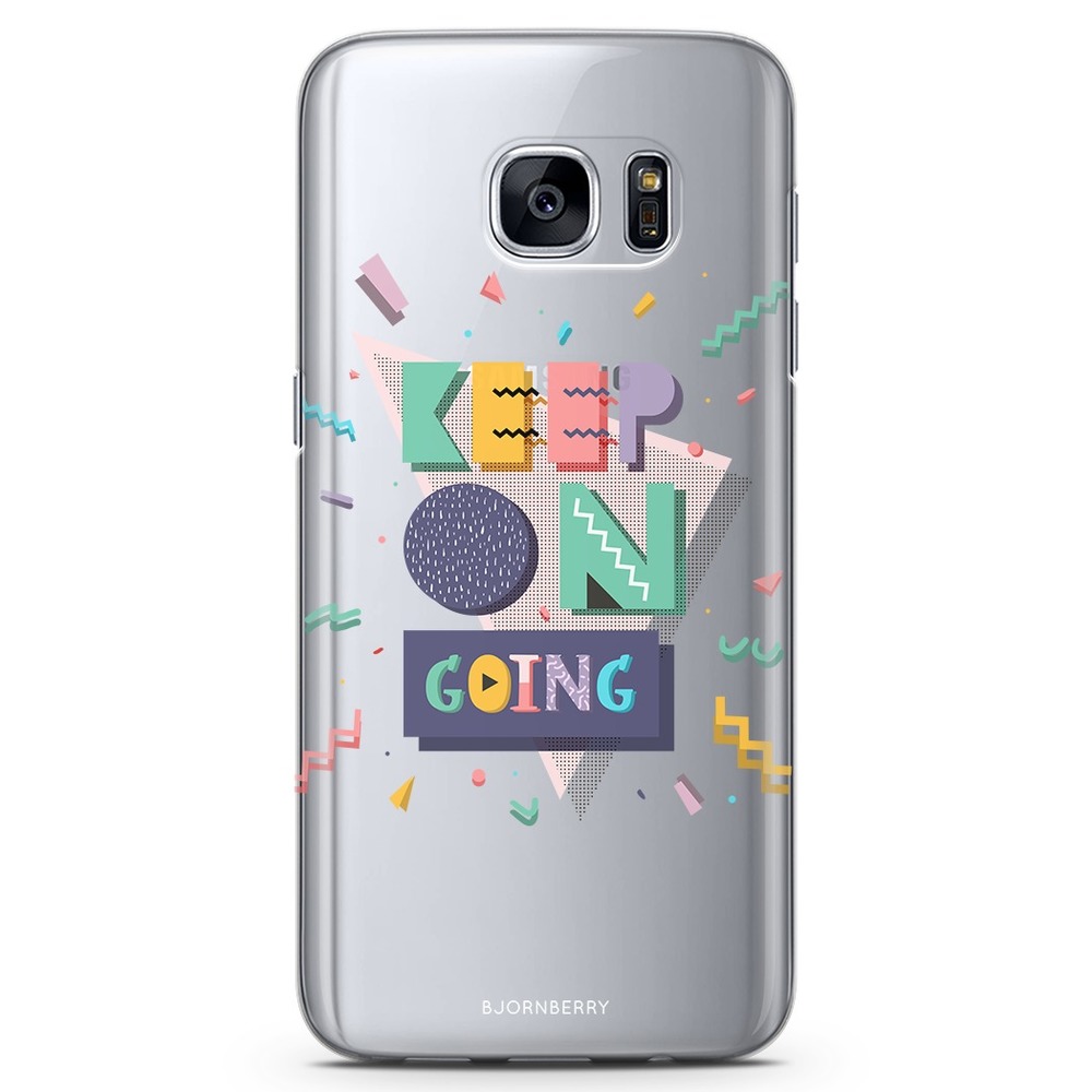 Samsung Galaxy S7 Genomskinligt Skal - Keep On Going | Mobilskal & Mobilfodral BJORNBERRY