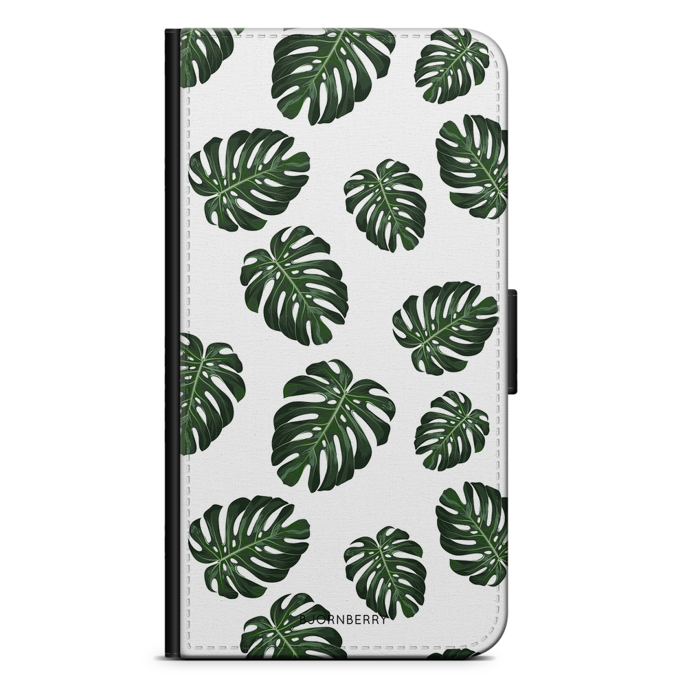 Huawei Y6 (2019) Wallet Case - Monstera Pattern