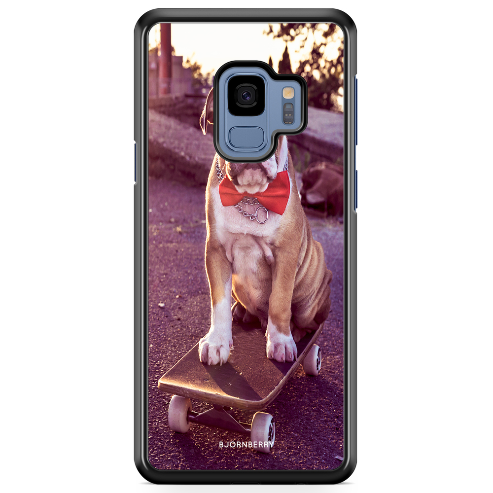 Samsung Galaxy S9 Case - Bulldog skateboard