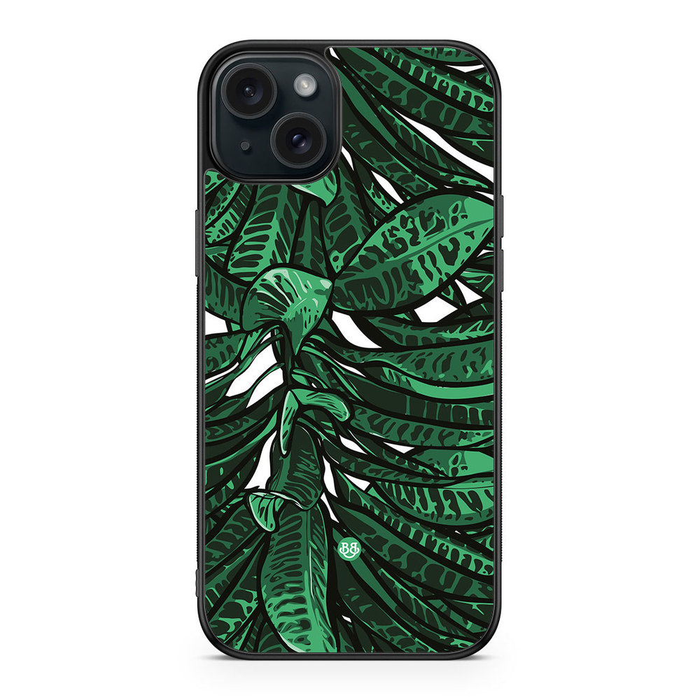 iPhone 15 Plus Case - Tropical leaves