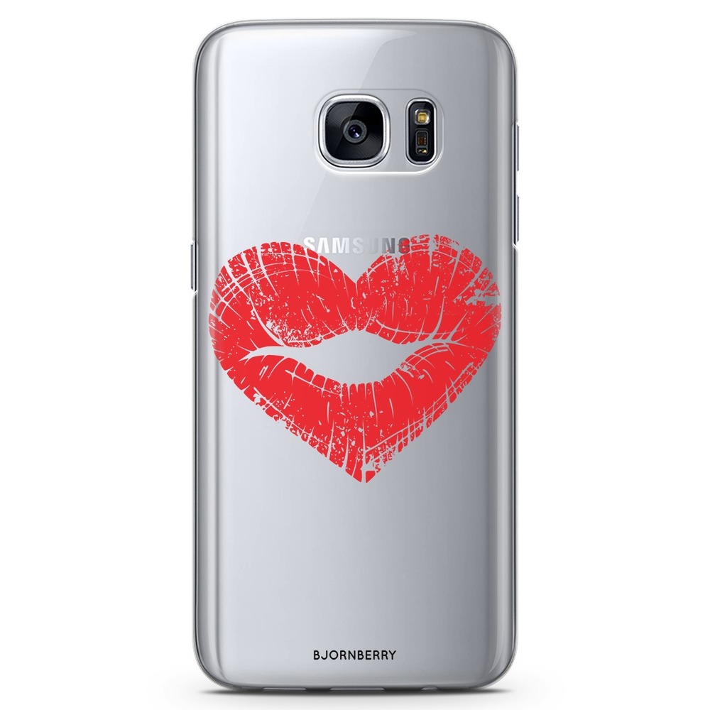 Samsung Galaxy S7 TPU Case - Heart Lips