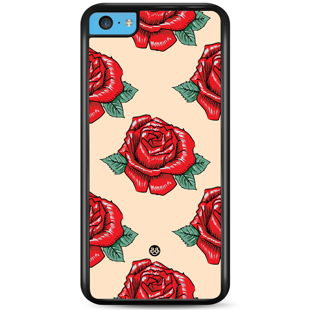 iPhone 5C Case - Rose Pattern