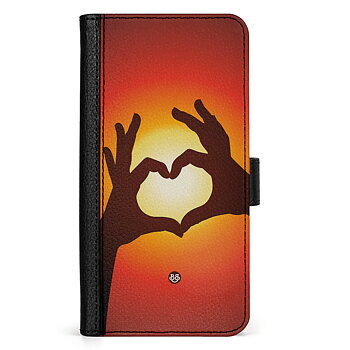 Doro 8050 Wallet Case - Hands Heart