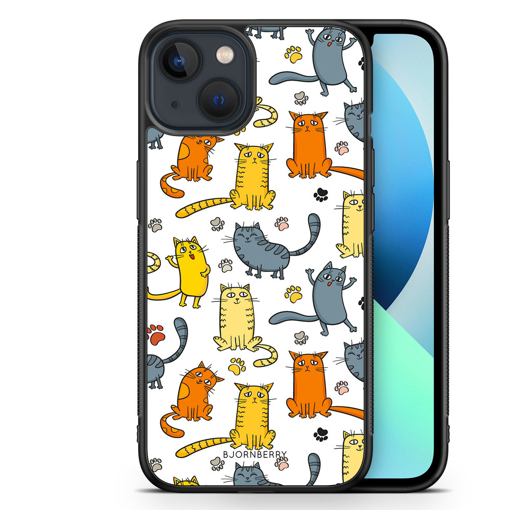 iPhone 13 Mini Case - Cat Pattern