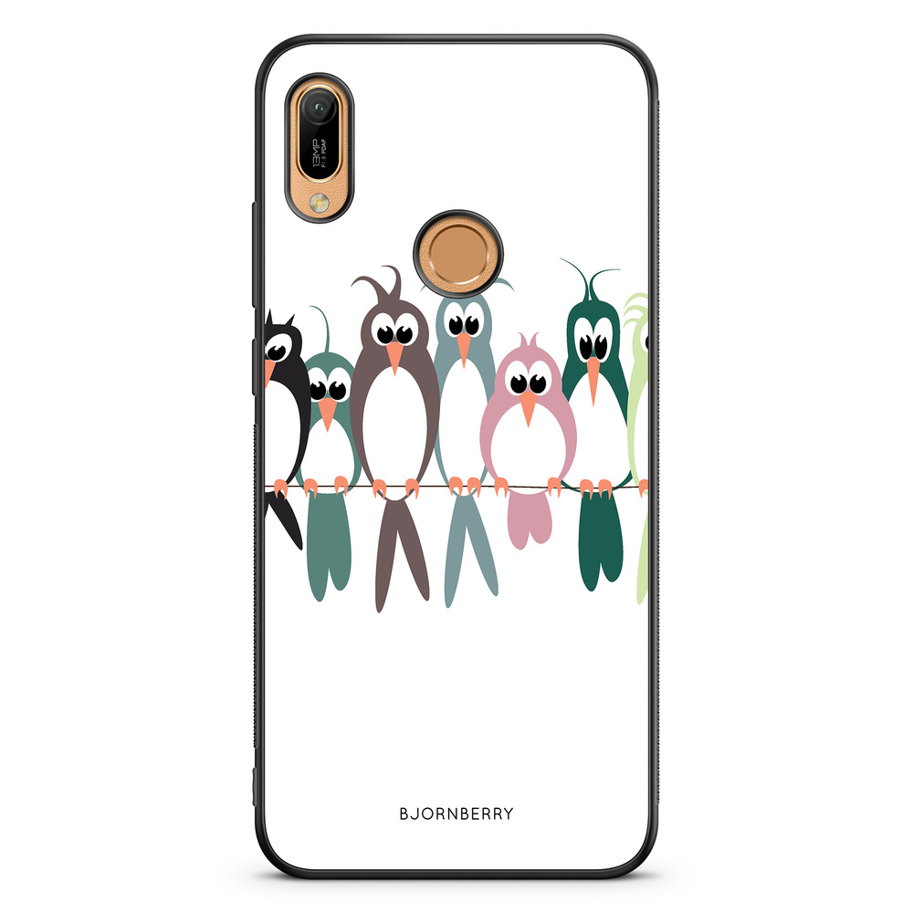 Huawei Y6 2019 Case - Birds on a string