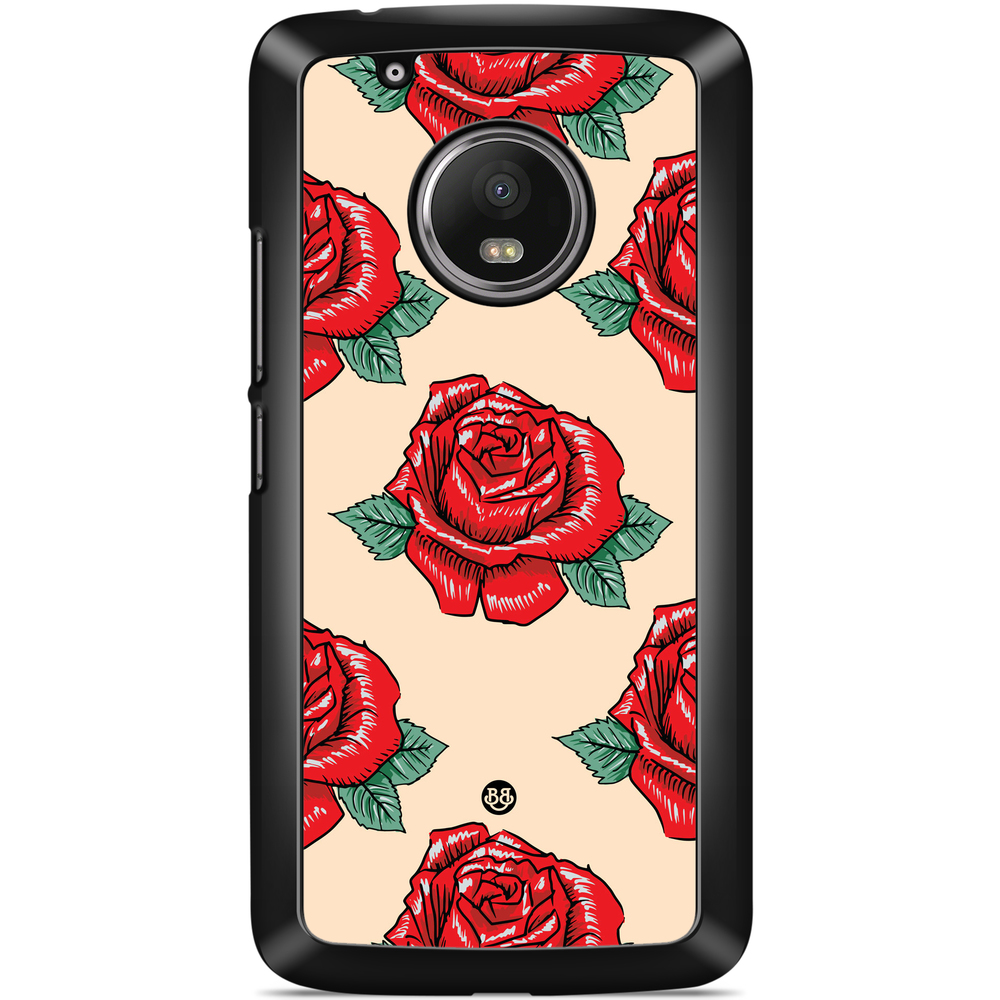 Moto G5 Plus Case - Rose Pattern