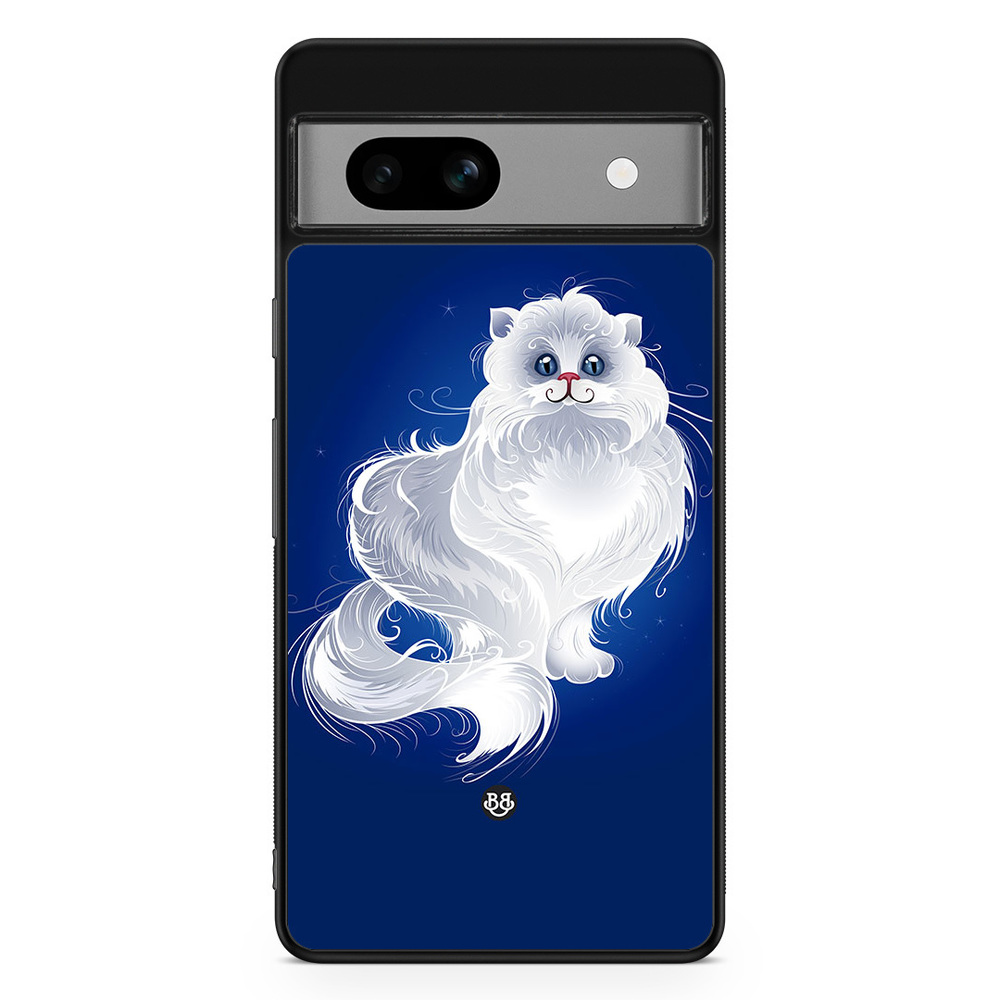 Google Pixel 7a Case - White Cat