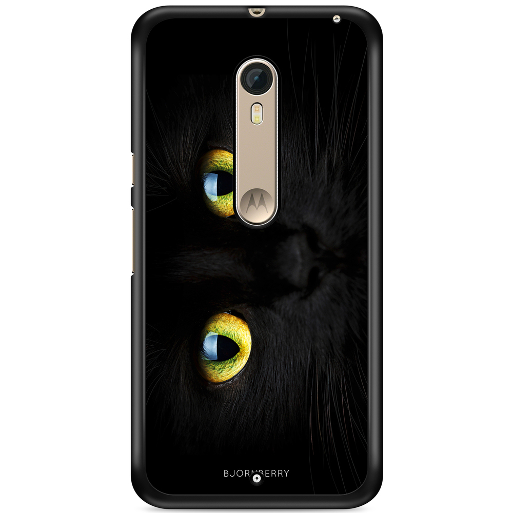 Moto X Style Case - Black Cat Close Up