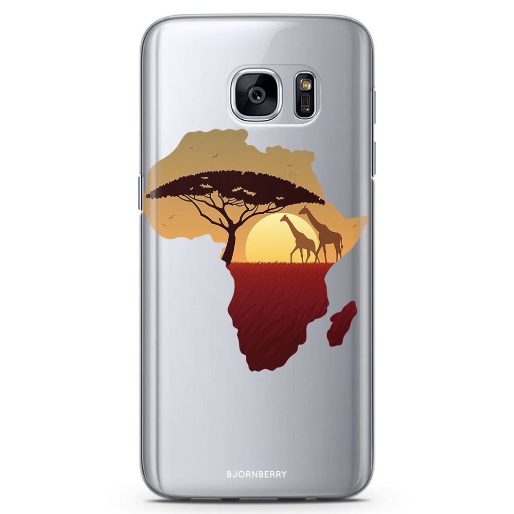 Samsung Galaxy S7 TPU Case - Africa Black