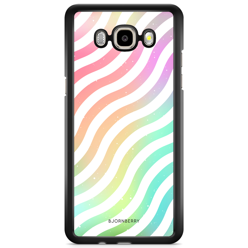 Samsung Galaxy J3 (2016) Case - Wavy Rainbow