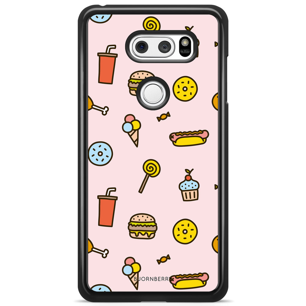 LG V30 Case - Junk Food Pattern